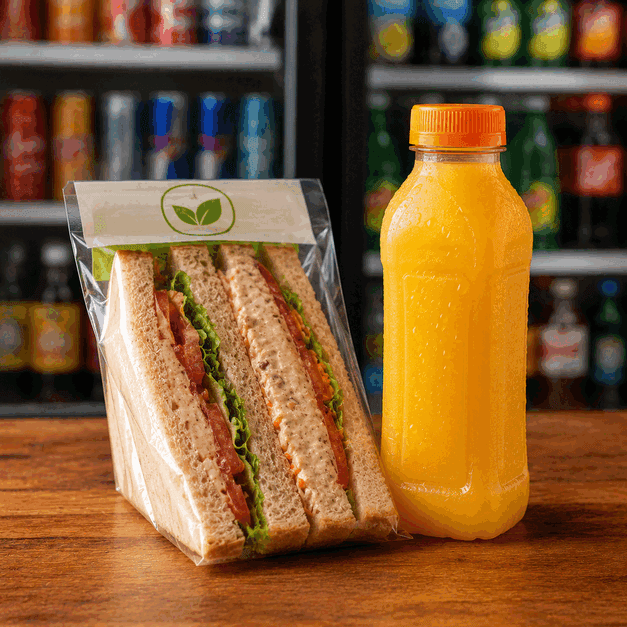 Produtos de uma loja de conveniência